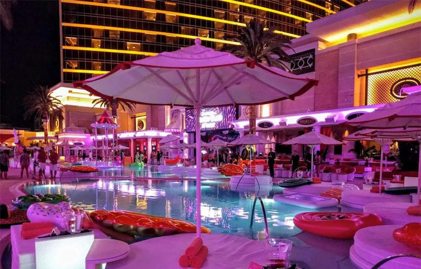 Encore Beach Club at Night in Las Vegas